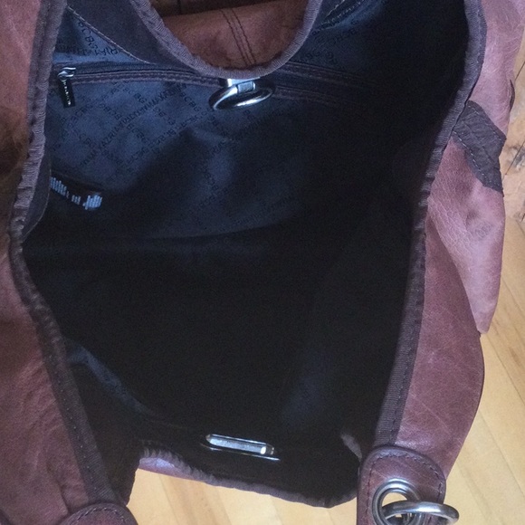 EUC BCBGMaxAzria Large Brown Leather Bag/Purse - Picture 5 of 16